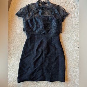 Sandro💎Lace Black Mini Dress
